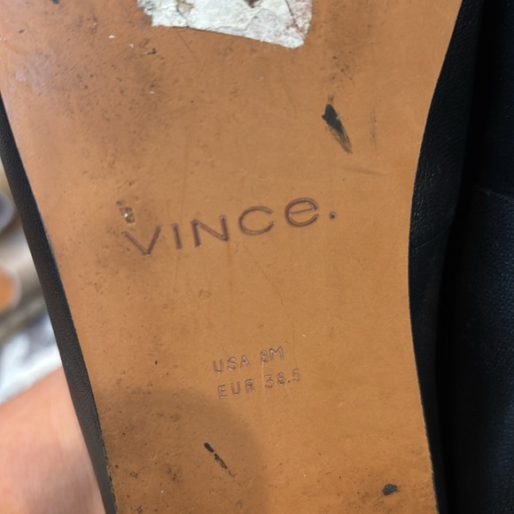 Vince black leather Demi loafer - Picture 5 of 5